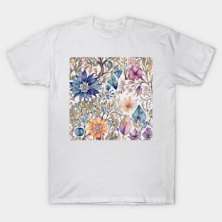 Botanical Bliss Watercolor Wildflowers V2 T-Shirt